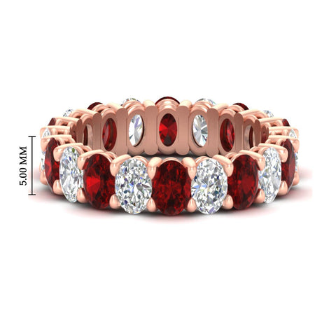 5-ct-oval-diamond-basket-prong-eternity-band-with-ruby-in-rose-gold-fdewb8324ovgrudrsleep-5.00x3.50mm-nl-rg-hw