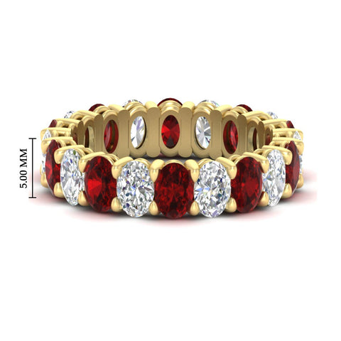 5-ct-oval-diamond-basket-prong-eternity-band-with-ruby-in-yellow-gold-fdewb8324ovgrudrsleep-5.00x3.50mm-nl-yg-hw