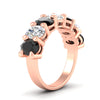 Load image into Gallery viewer, 5-ct-oval-seven-stone-black-diamond-anniversary-band-for-women-in-rose-gold-fdwb8008ovblackangle2-5.00ct-nl-rg.jpg