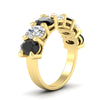 Load image into Gallery viewer, 5-ct-oval-seven-stone-black-diamond-anniversary-band-for-women-in-yellow-gold-fdwb8008ovblackangle2-5.00ct-nl-yg.jpg