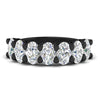 Load image into Gallery viewer, 5-ct-oval-seven-stone-diamond-anniversary-band-for-women-in-black-gold-fdwb8008ovsleep-5.00ct-nl-bg.jpg