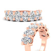 Load image into Gallery viewer, 5-ct-oval-seven-stone-diamond-anniversary-band-for-women-in-rose-gold-fdwb8008ovangle3-5.00ct-nl-rg.jpg