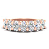 Load image into Gallery viewer, 5-ct-oval-seven-stone-diamond-anniversary-band-for-women-in-rose-gold-fdwb8008ovsleep-5.00ct-nl-rg.jpg