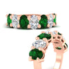 Load image into Gallery viewer, 5-ct-oval-seven-stone-emerald-anniversary-band-for-women-in-rose-gold-fdwb8008ovgemgrangle3-5.00ct-nl-rg.jpg