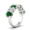 Load image into Gallery viewer, 5-ct-oval-seven-stone-emerald-anniversary-band-for-women-in-white-gold-fdwb8008ovgemgrangle2-5.00ct-nl-wg.jpg