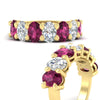 Load image into Gallery viewer, 5 Carat Seven Stone Oval Shaped Women Anniversary Band