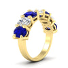 Load image into Gallery viewer, 5 Carat Seven Stone Oval Shaped Women Anniversary Band