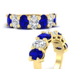 Load image into Gallery viewer, 5 Carat Seven Stone Oval Shaped Women Anniversary Band