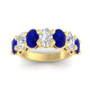 Load image into Gallery viewer, 5 Carat Seven Stone Oval Shaped Women Anniversary Band