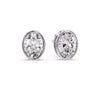 Load image into Gallery viewer, Bezel Stud Earring Oval Diamond