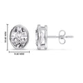 Thumbnail 78 - Bezel Stud Earring Oval Diamond