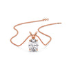 Load image into Gallery viewer, 4 Prong Basket Oval Diamond Solitaire Pendant