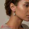 Load image into Gallery viewer, 5-ct-princess-cut-diamond-leverback-dangle-earrings-in-white-gold-fdear11236pr-model
