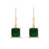 Load image into Gallery viewer, 5-ct-princess-cut-emerald-leverback-dangle-earrings-in-rose-gold-fdear11236prgemgrangle2-5.00ct-nl-rg.jpg?v=1765510602