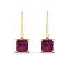 Load image into Gallery viewer, 5-ct-princess-cut-pink-sapphire-leverback-dangle-earrings-in-yellow-gold-fdear11236prgsadrpiangle2-5.00ct-nl-yg.jpg?v=1765510603