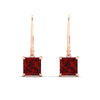 Load image into Gallery viewer, 5-ct-princess-cut-ruby-leverback-dangle-earrings-in-rose-gold-fdear11236prgrudrangle2-5.00ct-nl-rg.jpg?v=1765510603