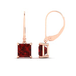 Load image into Gallery viewer, 5-ct-princess-cut-ruby-leverback-dangle-earrings-in-rose-gold-fdear11236prgrudrangle4-5.00ct-nl-rg.jpg?v=1765510603