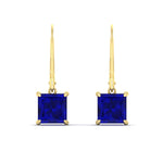 Load image into Gallery viewer, 5-ct-princess-cut-sapphire-leverback-dangle-earrings-in-yellow-gold-fdear11236prgsablangle2-5.00ct-nl-yg.jpg?v=1765510602