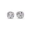 Load image into Gallery viewer, Bezel Set Cushion Diamond Stud Earrings