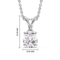 Thumbnail 148 - Pear Shaped Solitaire Necklace