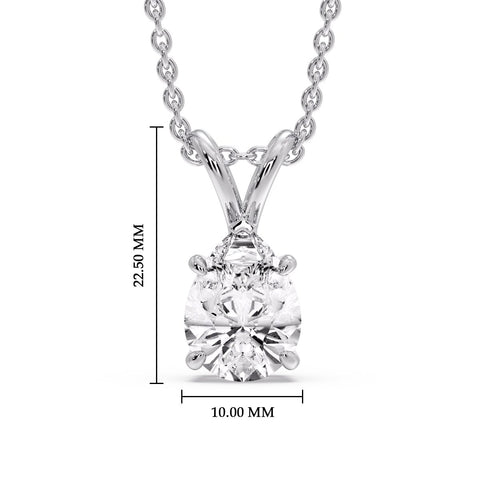 Pear Shaped Solitaire Necklace