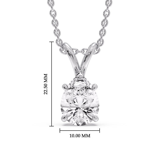 Pear Shaped Solitaire Necklace