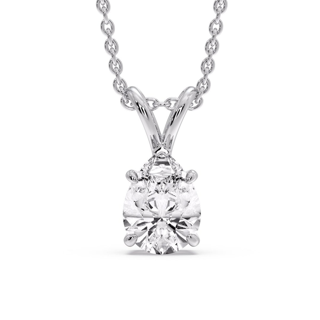 Pear Shaped Solitaire Necklace