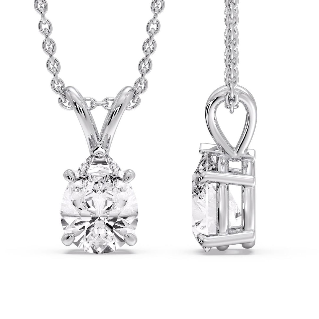 Pear Shaped Solitaire Necklace
