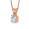 Thumbnail 139 - Pear Shaped Solitaire Necklace