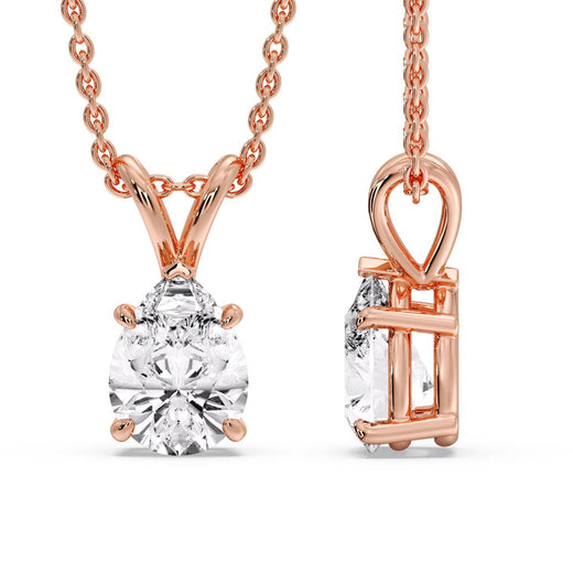 Pear Shaped Solitaire Necklace