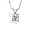 Load image into Gallery viewer, 5-ct.-diamond-princess-cut-solitaire-necklace-in-white-gold-FDPD8469PR-5CT-ANGLE1-WG-HW