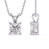 Load image into Gallery viewer, 5-ct.-diamond-princess-cut-solitaire-necklace-in-white-gold-FDPD8469PR-5CT-ANGLE3-WG