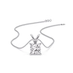 Load image into Gallery viewer, Princess Cut Solitaire Necklace
