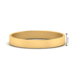 Load image into Gallery viewer, 5 mm Flat Gold Wedding Band
