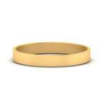 Load image into Gallery viewer, 5 mm Flat Gold Wedding Band
