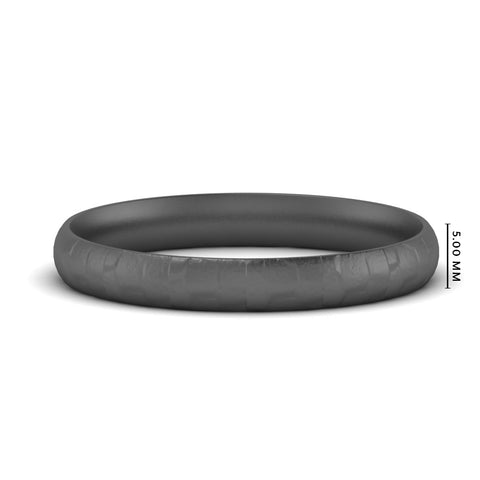 Lightweight Rock Texture Mens Wedding Band