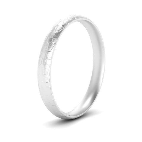 Lightweight Rock Texture Mens Wedding Band