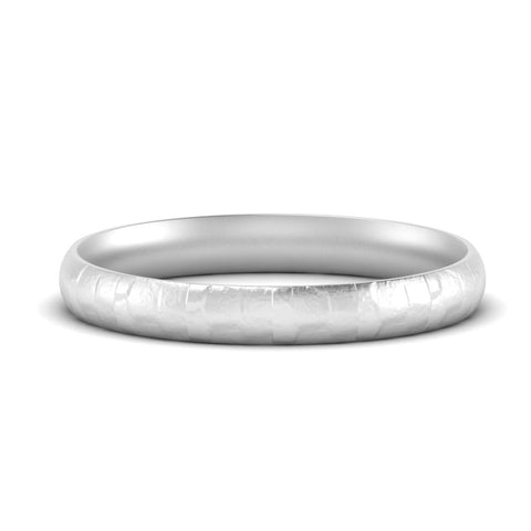 Lightweight Rock Texture Mens Wedding Band