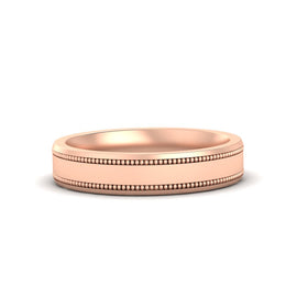 Mens Band Double Milgrain