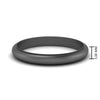 Load image into Gallery viewer, 5-mm-mens-domed-wedding-band-in-black-gold-FDM276354B-5MM-NL-BG