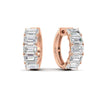 Load image into Gallery viewer, 5-stone-emerald-cut-hoop-earrings-in-rose-gold-fdear11542emangle1-nl-rg.jpg?v=1764910295