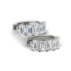 Load image into Gallery viewer, 5-stone-emerald-cut-hoop-earrings-in-white-gold-fdear11542em-nl-wg.jpg?v=1764910295