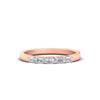 Load image into Gallery viewer, 5-stone-emerald-cut-mini-stacking-wedding-ring-in-rose-gold-FD8126EMB-0.50CT-NL-RG