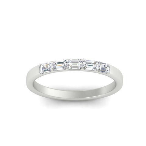 5-stone-emerald-cut-mini-stacking-wedding-ring-in-white-gold-FD8126EMBANGLE5-0.50CT-NL-WG