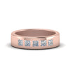 Load image into Gallery viewer, 5-stone-flush-set-diamond-wedding-band-for-men-in-14k-rose-gold-fdm120146pr-nl-rg