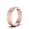 Load image into Gallery viewer, 5-stone-flush-set-diamond-wedding-band-for-men-in-14k-rose-gold-fdm120146pr-nl-rg