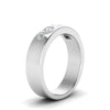 Load image into Gallery viewer, Flat Flush Set Mens Wedding Band