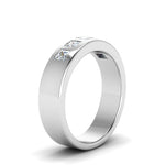 Load image into Gallery viewer, Flat Flush Set Mens Wedding Band
