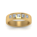 Load image into Gallery viewer, Flat Flush Set Mens Wedding Band
