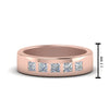 Load image into Gallery viewer, 5-stone-flush-set-diamond-wedding-band-for-men-in-14k-rose-gold-fdm120146pr-nl-rg